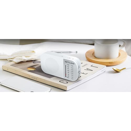 RADIO PORTABLE FM/MW - BLANC - MUSE - 2