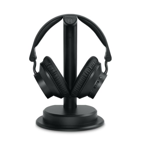 CASQUE TV BLUETOOTH 5.3 + BASE CHARGE & ÉMETTEUR + LONGUE AUTONOMIE - NOIR - MUSE - 1