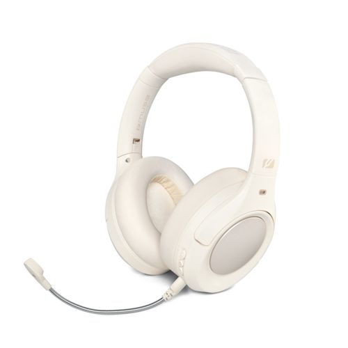 CASQUE AUDIO BLUETOOTH + ANC + MICRO MAINS LIBRES - CREME - MUSE - 2