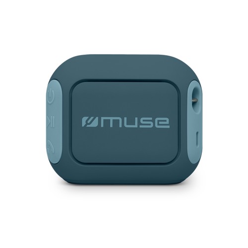 ENCEINTE BLUETOOTH PORTABLE 5W - PREMIUM AVEC BASS BOOST - IPX4 - BLEU CIEL - MUSE - 3