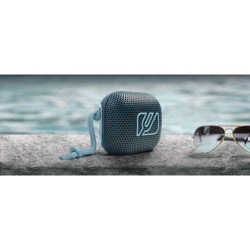 ENCEINTE BLUETOOTH PORTABLE 5W - PREMIUM AVEC BASS BOOST - IPX4 - BLEU CIEL - MUSE - 4