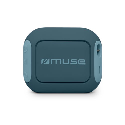 ENCEINTE BLUETOOTH PORTABLE 5W - PREMIUM AVEC BASS BOOST - IPX4 - BLEU CIEL - MUSE - 3