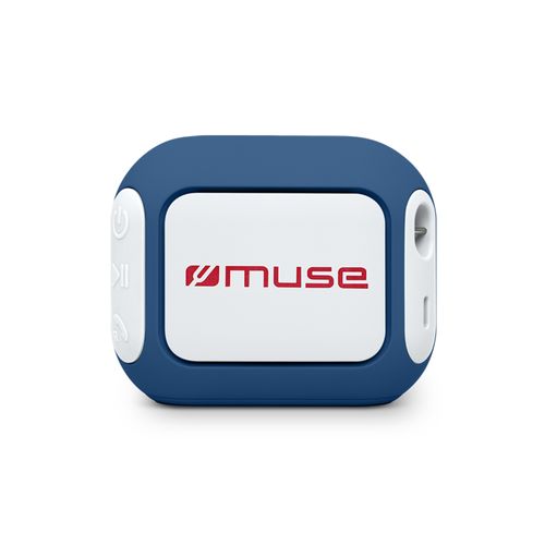 ENCEINTE BLUETOOTH PORTABLE 5W - PREMIUM AVEC BASS BOOST - IPX4 - BLEU - MUSE - 3