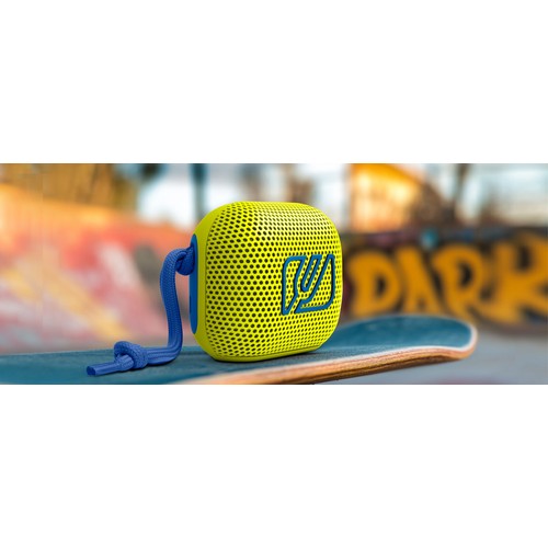 ENCEINTE BLUETOOTH PORTABLE 5W - PREMIUM AVEC BASS BOOST - IPX4 - JAUNE - MUSE - 4