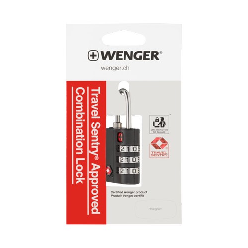 ACCESSOIRE DE VOYAGE POUR LA SÉCURITÉ DES BAGAGES - TRAVEL SENTRY® APPROVED COMBINATION LOCK - NOIR - WENGER - 3
