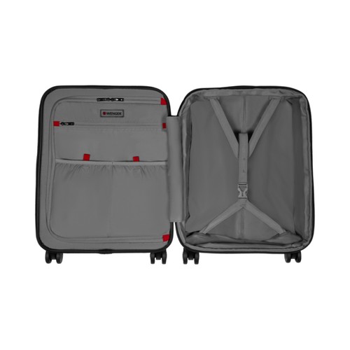BAGAGE CABINE AVEC COMPARTIMENT POUR ORDINATEUR PORTABLE - SYNTRY - NOIR/GRIS CHINÉ - WENGER - 2
