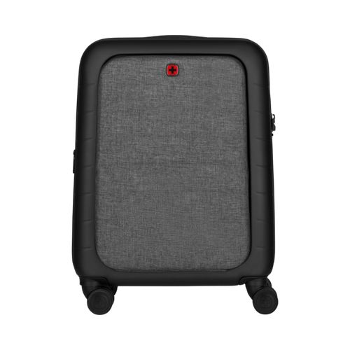 BAGAGE CABINE AVEC COMPARTIMENT POUR ORDINATEUR PORTABLE - SYNTRY - NOIR/GRIS CHINÉ - WENGER - 1