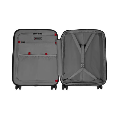 BAGAGE CABINE AVEC COMPARTIMENT POUR ORDINATEUR PORTABLE - SYNTRY - NOIR/GRIS CHINÉ - WENGER - 2