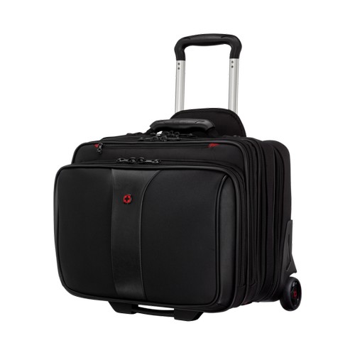 ENSEMBLE BUSINESS 2 PIÈCES AVEC TROLLEY ET SACOCHE COORDONNÉE INCLUSE POUR ORDINATEUR PORTABLE 15,6'' - PATRIOT - NOIR - WENGER - 1