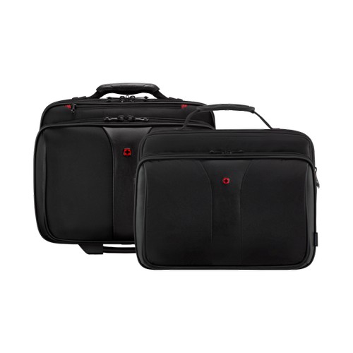 ENSEMBLE BUSINESS 2 PIÈCES AVEC TROLLEY ET SACOCHE COORDONNÉE INCLUSE POUR ORDINATEUR PORTABLE 15,6'' - PATRIOT - NOIR - WENGER - 3