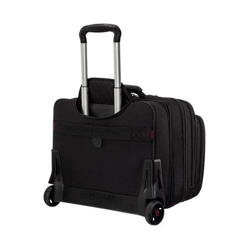 ENSEMBLE BUSINESS 2 PIÈCES AVEC TROLLEY ET SACOCHE COORDONNÉE INCLUSE POUR ORDINATEUR PORTABLE 15,6'' - PATRIOT - NOIR - WENGER - 5
