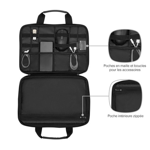 HOUSSE POUR ORDINATEUR PORTABLE DE 14" - GUYDE 14 - NOIR - WENGER - 7