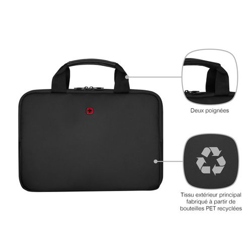 HOUSSE POUR ORDINATEUR PORTABLE DE 14" - GUYDE 14 - NOIR - WENGER - 6