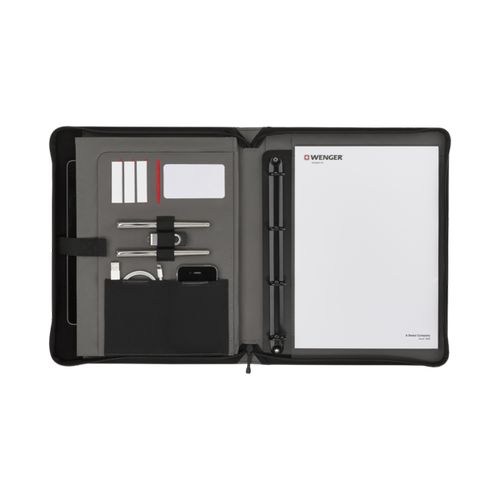 PADFOLIO ZIPPÉ AVEC POIGNÉES DE TRANSPORT - VENTURE - NOIR - WENGER - 4