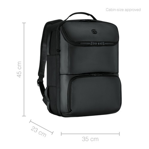 SAC À DOS POUR ORDINATEUR PORTABLE 15,6 POUCES (40 CM) - URBANONE TRAVEL BACKPACK - NOIR - WENGER - 12