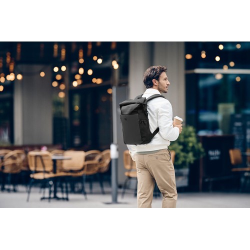 SAC À DOS POUR ORDINATEUR PORTABLE 15,6 POUCES (40 CM) - URBANONE ROLL-TOP BACKPACK - NOIR - WENGER - 9
