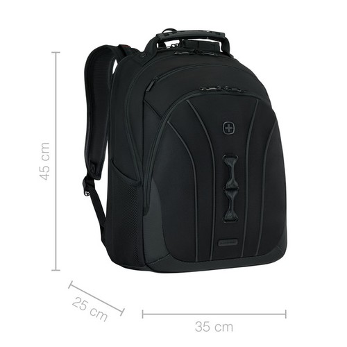 SAC À DOS POUR ORDINATEUR PORTABLE 16 POUCES·(41 CM) AVEC POCHE POUR TABLETTE - LEGACY BLACK SERIES - NOIR - WENGER - 13