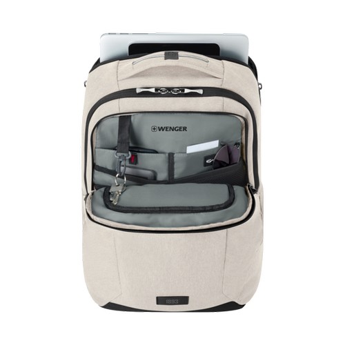 SAC À DOS POUR ORDINATEUR PORTABLE 16’’ AVEC POCHE POUR TABLETTE - MX PROFESSIONAL - SABLE - WENGER - 2