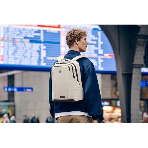 SAC À DOS POUR ORDINATEUR PORTABLE 16’’ AVEC POCHE POUR TABLETTE - MX PROFESSIONAL - SABLE - WENGER - 9