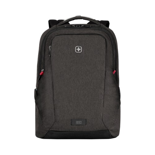 SAC À DOS POUR ORDINATEUR PORTABLE 16’’ AVEC POCHE POUR TABLETTE - MX PROFESSIONAL - GRIS CHINÉ - WENGER - 2