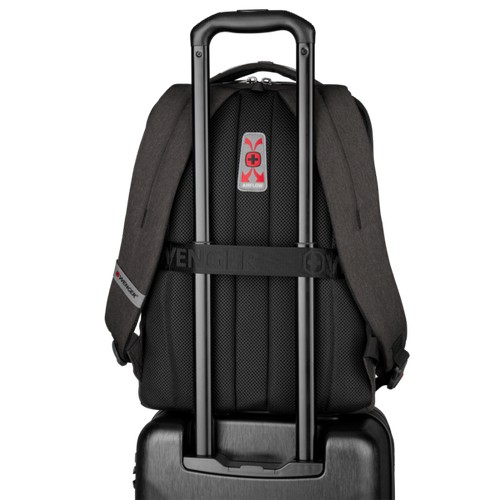 SAC À DOS POUR ORDINATEUR PORTABLE 16’’ AVEC POCHE POUR TABLETTE - MX PROFESSIONAL - GRIS CHINÉ - WENGER - 4