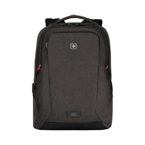 SAC À DOS POUR ORDINATEUR PORTABLE 16’’ AVEC POCHE POUR TABLETTE - MX PROFESSIONAL - GRIS CHINÉ - WENGER - 2