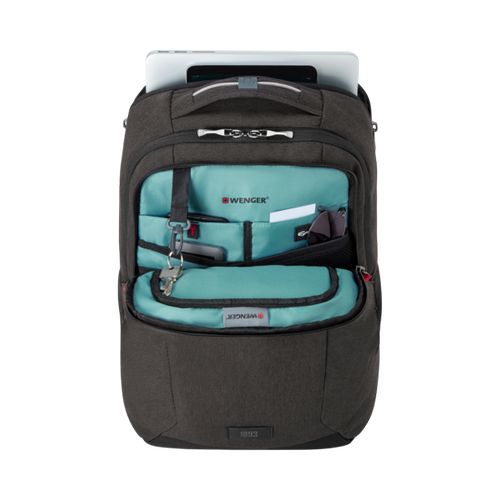 SAC À DOS POUR ORDINATEUR PORTABLE 16’’ AVEC POCHE POUR TABLETTE - MX PROFESSIONAL - GRIS CHINÉ - WENGER - 7