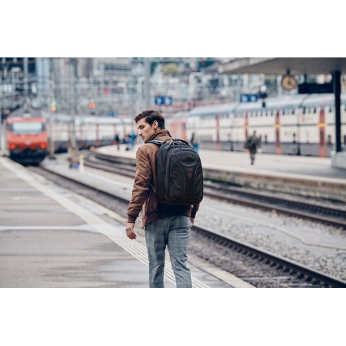 SAC À DOS POUR ORDINATEUR PORTABLE 17'' - CARBON - NOIR - WENGER - 12