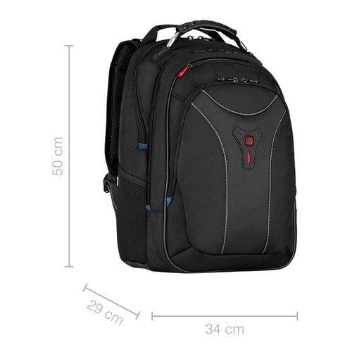 SAC À DOS POUR ORDINATEUR PORTABLE 17'' - CARBON - NOIR - WENGER - 11