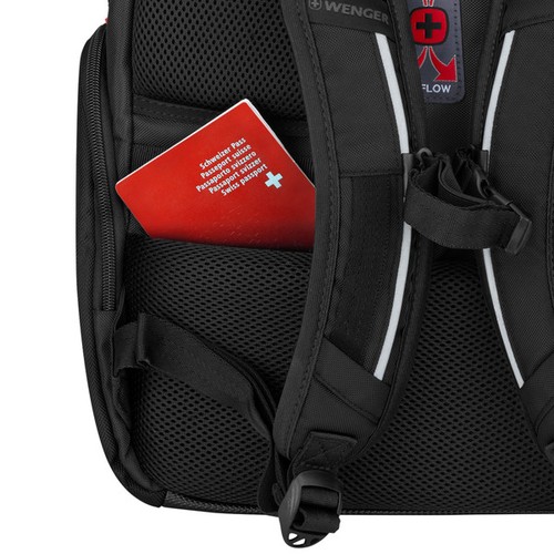 SAC À DOS POUR ORDINATEUR PORTABLE 17" AVEC POCHE POUR TABLETTE - METEOR - NOIR - WENGER - 4