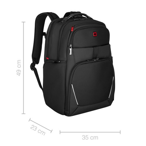 SAC À DOS POUR ORDINATEUR PORTABLE 17" AVEC POCHE POUR TABLETTE - METEOR - NOIR - WENGER - 11