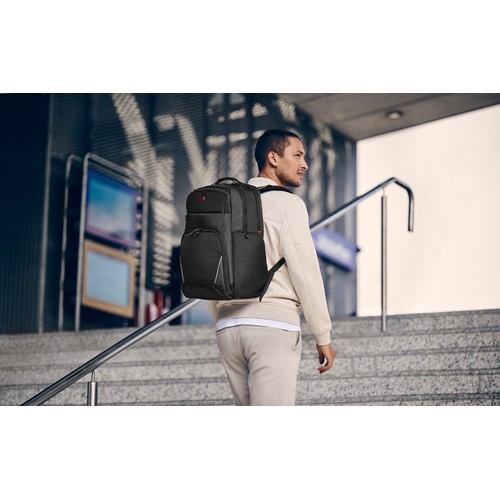 SAC À DOS POUR ORDINATEUR PORTABLE 17" AVEC POCHE POUR TABLETTE - METEOR - NOIR - WENGER - 12