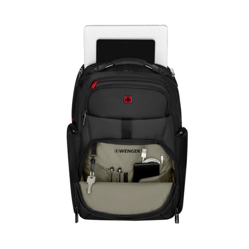 SAC À DOS POUR ORDINATEUR PORTABLE 17" AVEC POCHE POUR TABLETTE - METEOR - NOIR - WENGER - 2