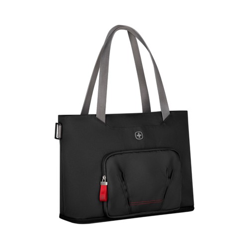 SAC À MAIN POUR ORDINATEUR PORTABLE 15.6'' AVEC POCHE POUR TABLETTE - MOTION DELUXE TOTE - CHIC NOIR - WENGER - 2