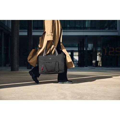 SAC À MAIN POUR ORDINATEUR PORTABLE 15.6'' AVEC POCHE POUR TABLETTE - MOTION DELUXE TOTE - CHIC NOIR - WENGER - 8