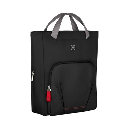 SAC À MAIN POUR ORDINATEUR PORTABLE 15.6'' AVEC POCHE POUR TABLETTE - MOTION VERTICAL TOTE - CHIC NOIR - WENGER - 2