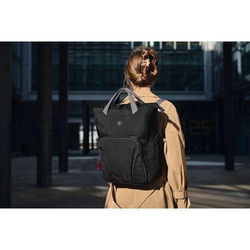 SAC À MAIN POUR ORDINATEUR PORTABLE 15.6'' AVEC POCHE POUR TABLETTE - MOTION VERTICAL TOTE - CHIC NOIR - WENGER - 8