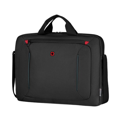 SACOCHE AU DESIGN FIN POUR ORDINATEUR PORTABLE 16" - BQ 16" LAPTOP SLIM CASE - NOIR - WENGER - 1