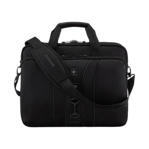 SACOCHE POUR ORDINATEUR PORTABLE 16 POUCES·(41 CM) AVEC POCHE POUR TABLETTE - LEGACY BLACK SERIES - NOIR - WENGER - 2