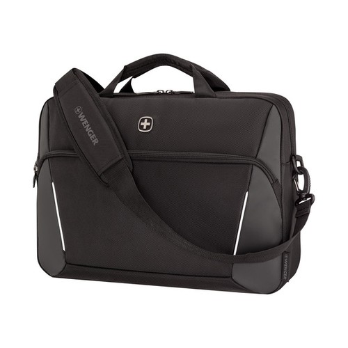 SACOCHE POUR ORDINATEUR PORTABLE 16’’ AVEC POCHE POUR TABLETTE - XE COMPACT BRIEF 16 - BLACK - WENGER - 1