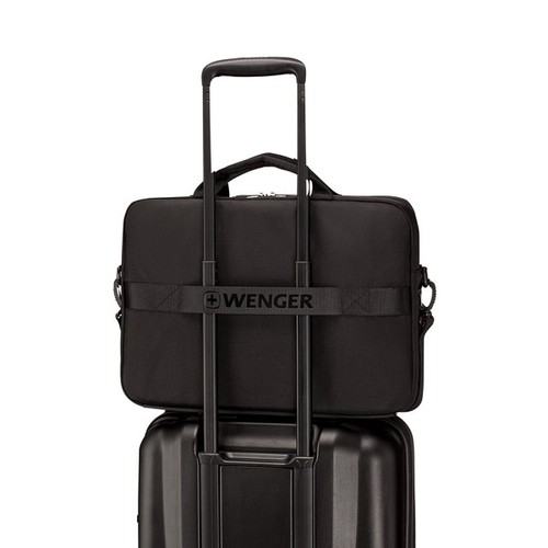 SACOCHE POUR ORDINATEUR PORTABLE 16’’ AVEC POCHE POUR TABLETTE - XE COMPACT BRIEF 16 - BLACK - WENGER - 7