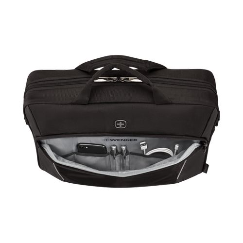 SACOCHE POUR ORDINATEUR PORTABLE 16’’ AVEC POCHE POUR TABLETTE - XE COMPACT BRIEF 16 - BLACK - WENGER - 3