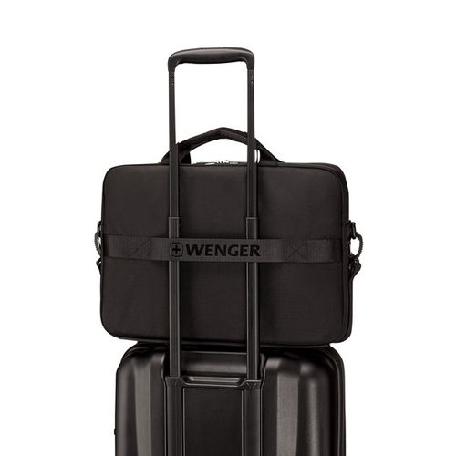 SACOCHE POUR ORDINATEUR PORTABLE 16’’ AVEC POCHE POUR TABLETTE - XE COMPACT BRIEF 16 - BLACK - WENGER - 7