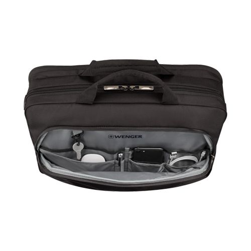 SACOCHE POUR ORDINATEUR PORTABLE 16’’ AVEC POCHE POUR TABLETTE - XE BRIEF 16 - BLACK - WENGER - 5