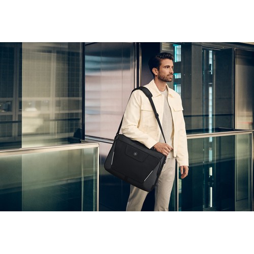 SACOCHE POUR ORDINATEUR PORTABLE 17’’ AVEC POCHE POUR TABLETTE - XE BRIEF 17 - BLACK - WENGER - 12