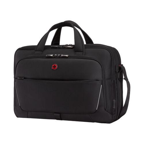 SACOCHE POUR ORDINATEUR PORTABLE DE 16’’ À 17’’AVEC POCHE POUR TABLETTE - METEOR BRIEF 16-17 - NOIR - WENGER - 1