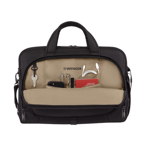 SACOCHE POUR ORDINATEUR PORTABLE DE 16’’ À 17’’AVEC POCHE POUR TABLETTE - METEOR BRIEF 16-17 - NOIR - WENGER - 7
