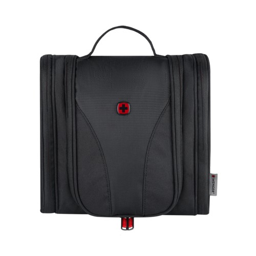 TROUSSE DE VOYAGE DOUBLÉ D’UN TISSU ANTIBACTÉRIEN - HANGING TOILETRY KIT - NOIR - WENGER - 1