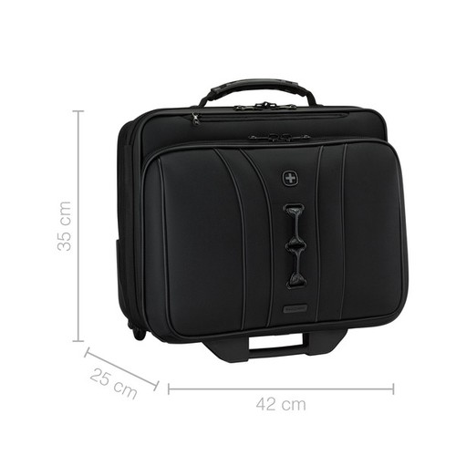 SACOCHE À ROULETTES POUR ORDINATEUR PORTABLE 15,6 POUCES·(40 CM) AVEC COMPARTIMENT POUR TABLETTE -NOIR - WENGER - 11