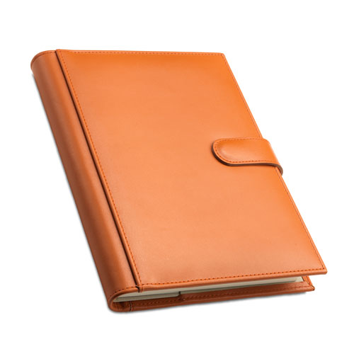 Diary A5 extractable pages, genuine leather